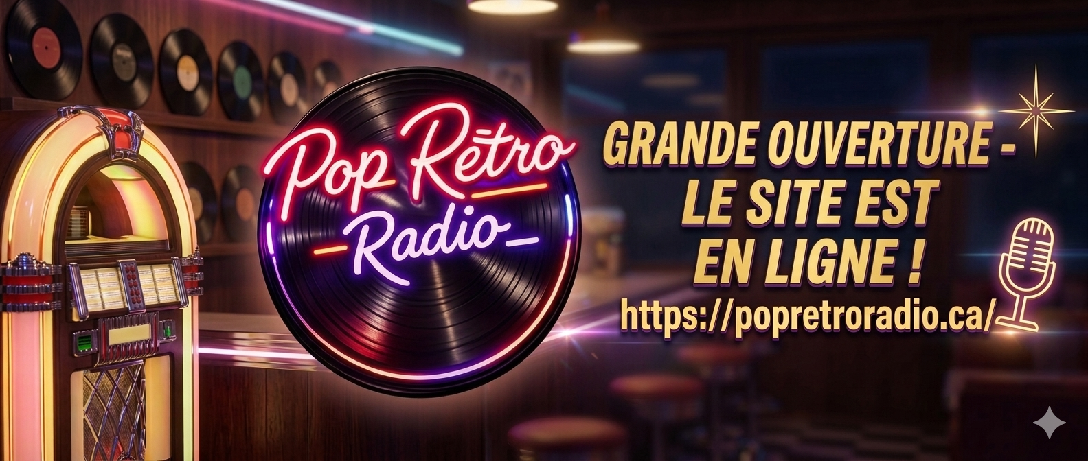 Pop Rétro Radio dévoile son tout nouveau site web
